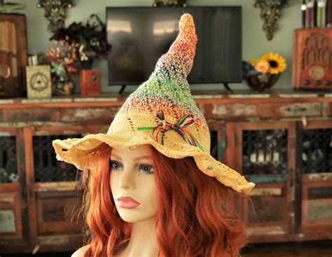 Rainbow witch hat